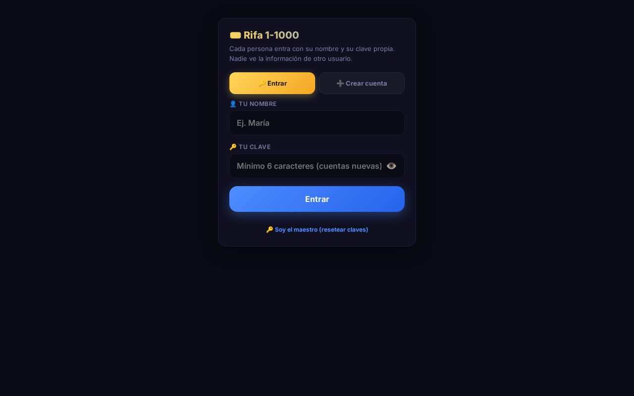 Preview of Rifa App