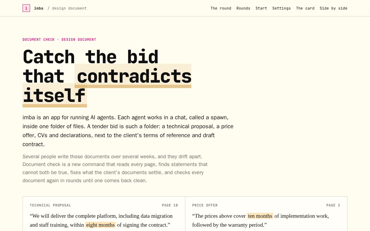 Preview of Imba Document Check