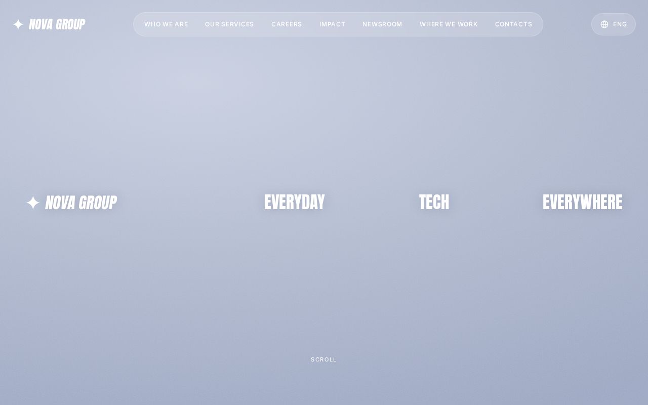 Preview of Nova Landing Page