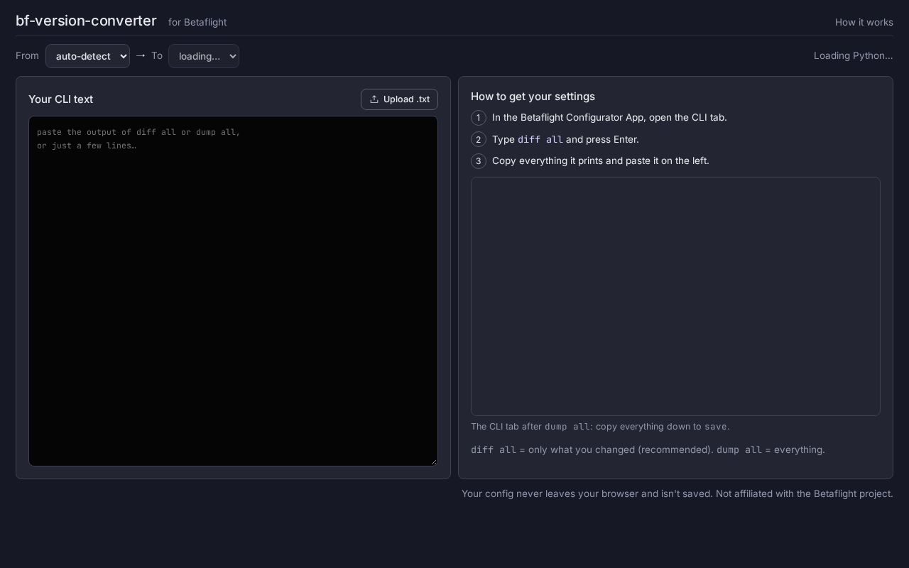 Preview of Bf Version Converter