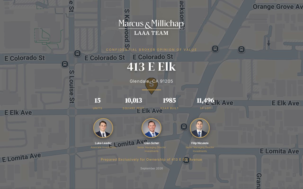 Preview of LAAA BOV website, 413 E Elk Ave, Glendale