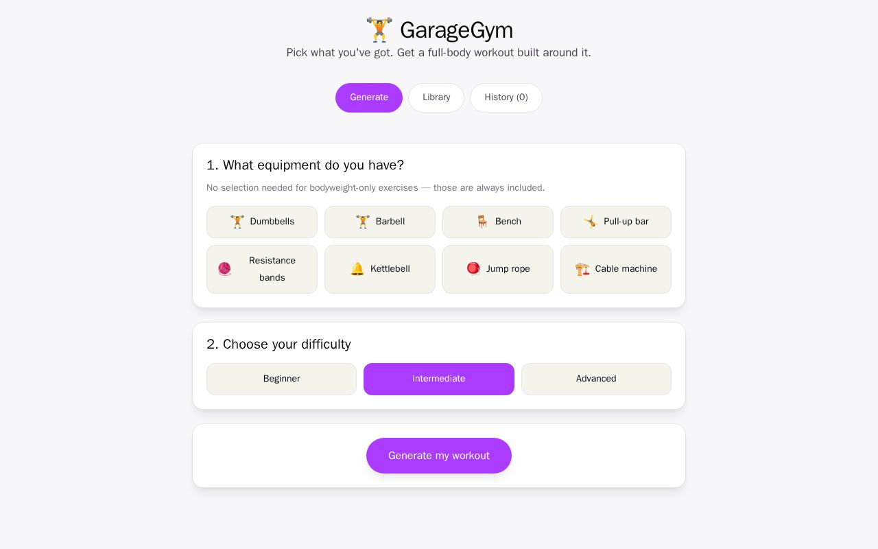 Preview of GarageGym