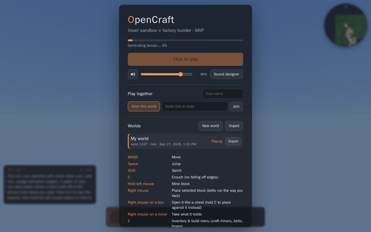 Preview of OpenCraft