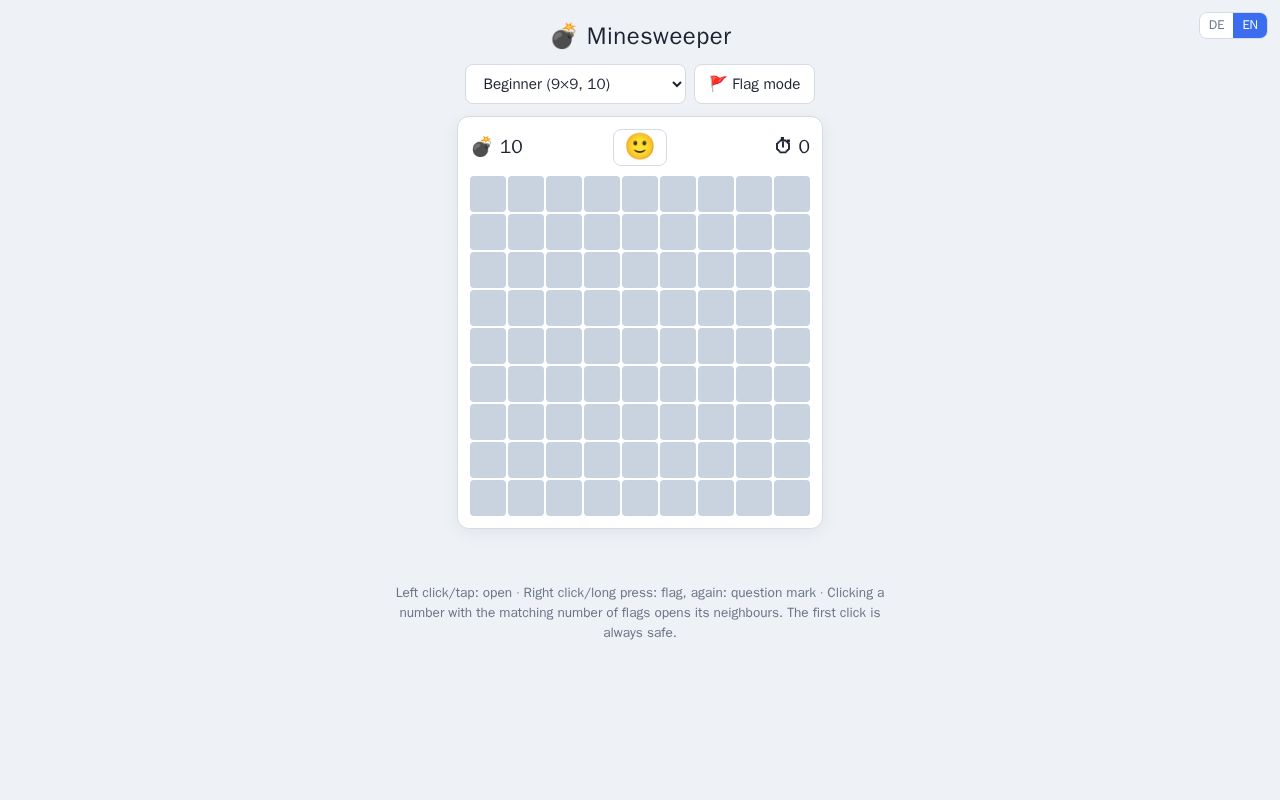 Preview of Minesweeper