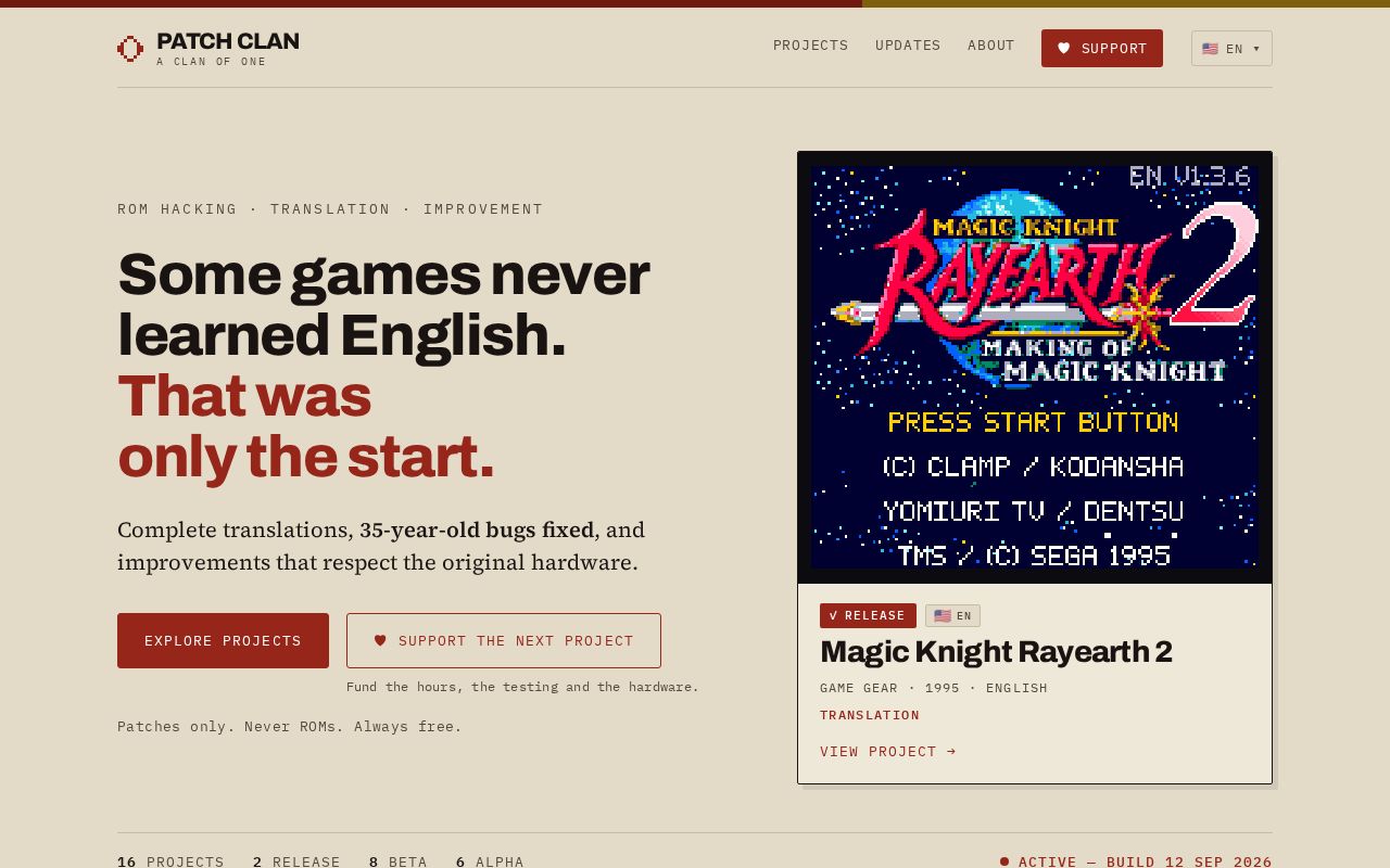 Preview of Patchclan Site