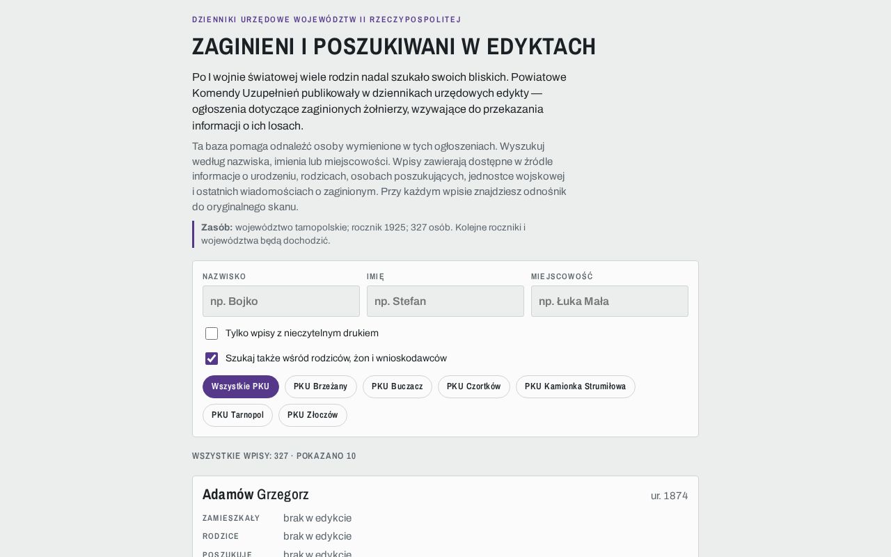 Preview of Zaginieni W Edyktach