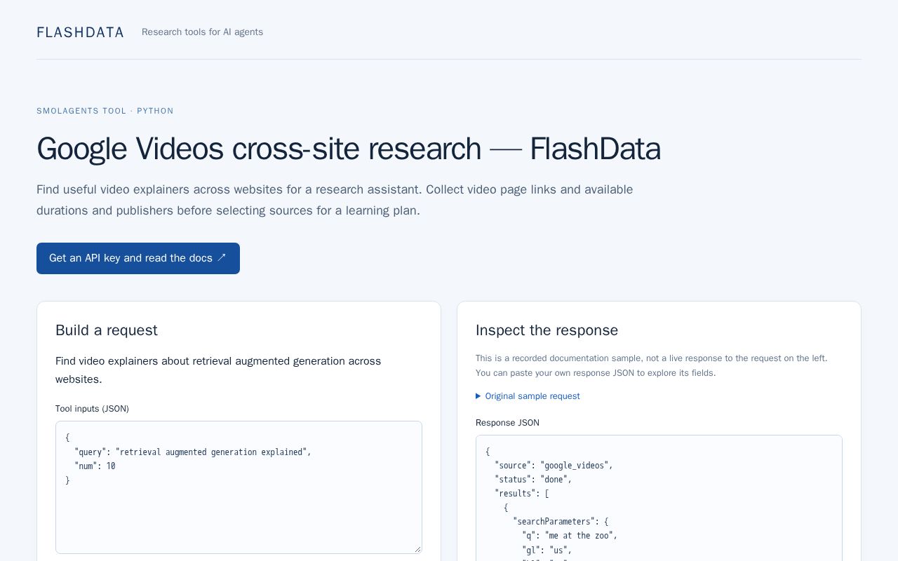 Preview of Google Videos cross-site research