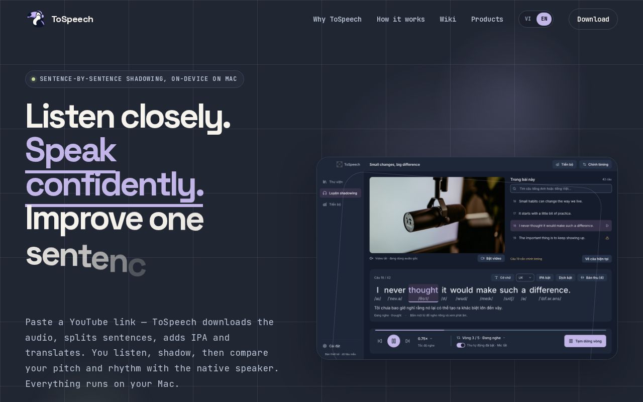 Preview of Tospeech