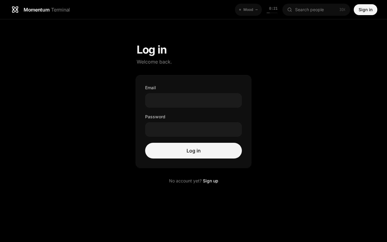 Preview of New Momentum Terminal