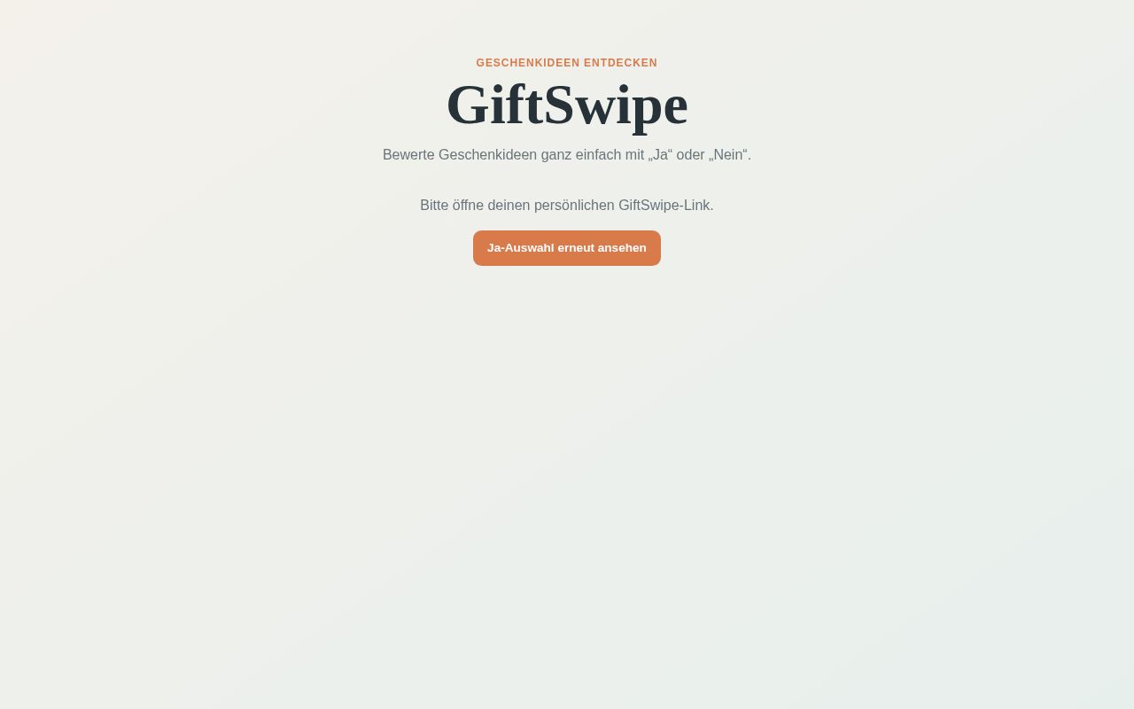 Preview of GiftSwipe