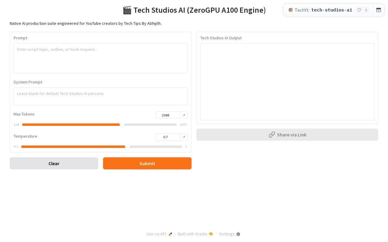 Preview of Tech Studios Ai