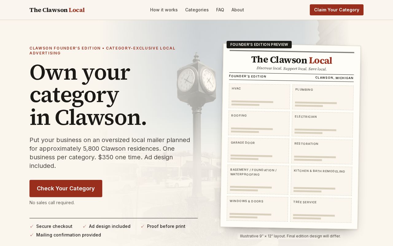 Preview of The Clawson Local
