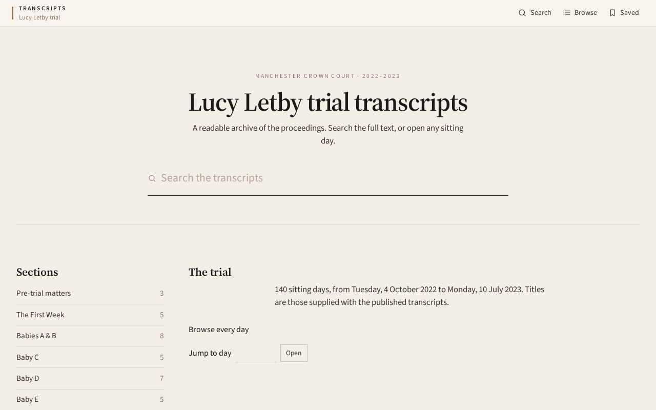 Preview of Lucy Letby Transcripts
