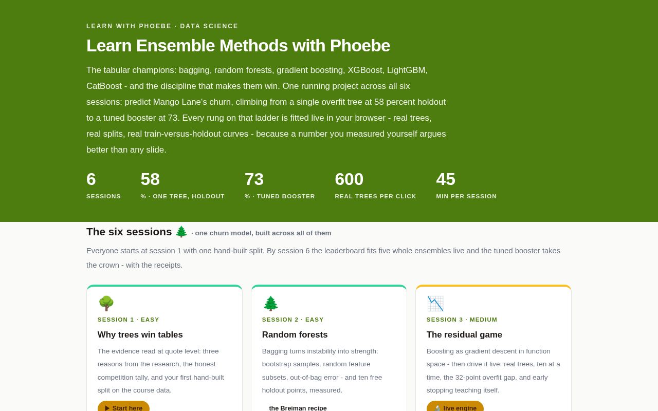 Preview of Learn Ensemble Methods With Phoebe