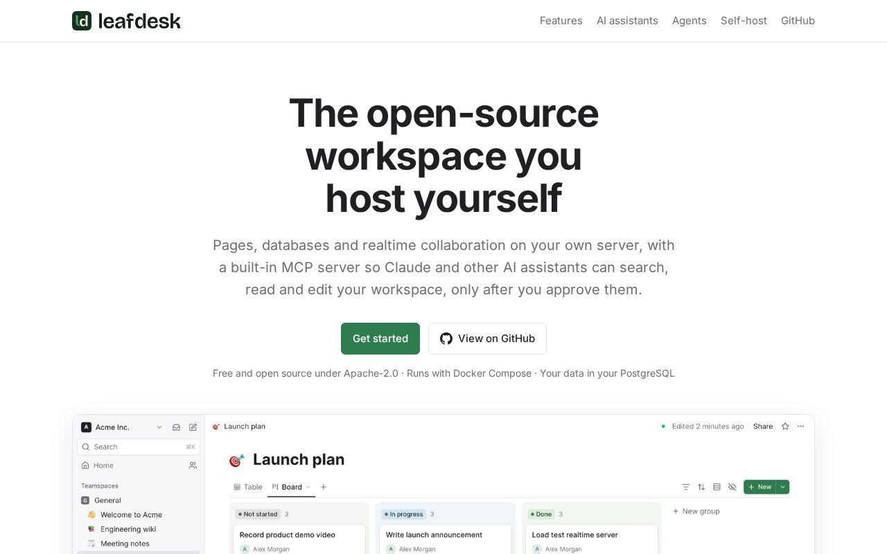 Preview of Leafdesk
