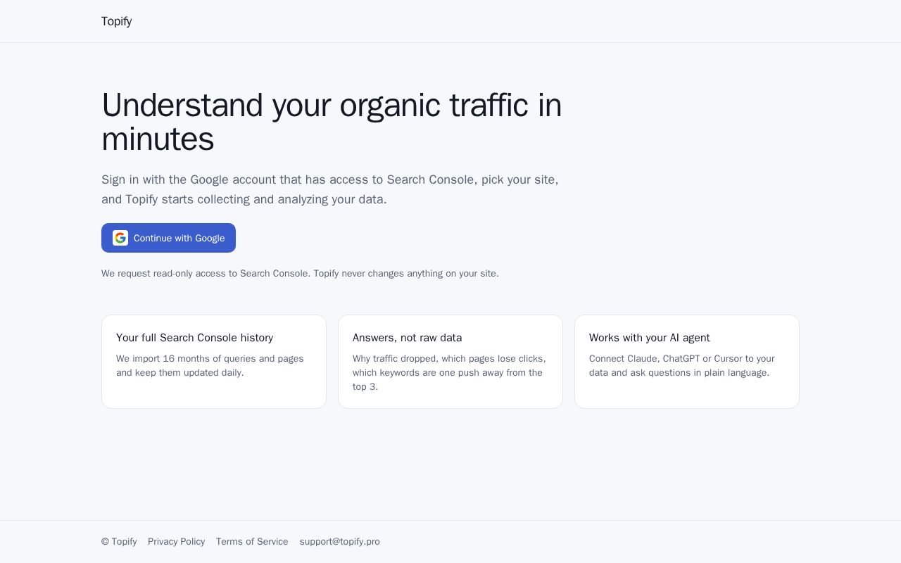 Preview of Google Search Console Mcp