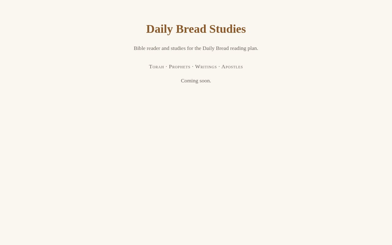 Preview of Dailybread