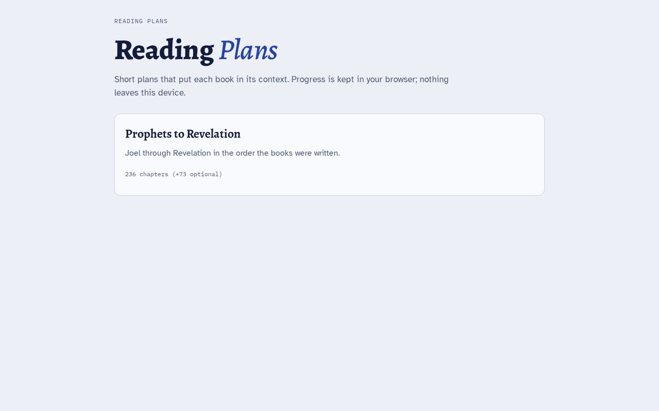 Preview of Bible Reading