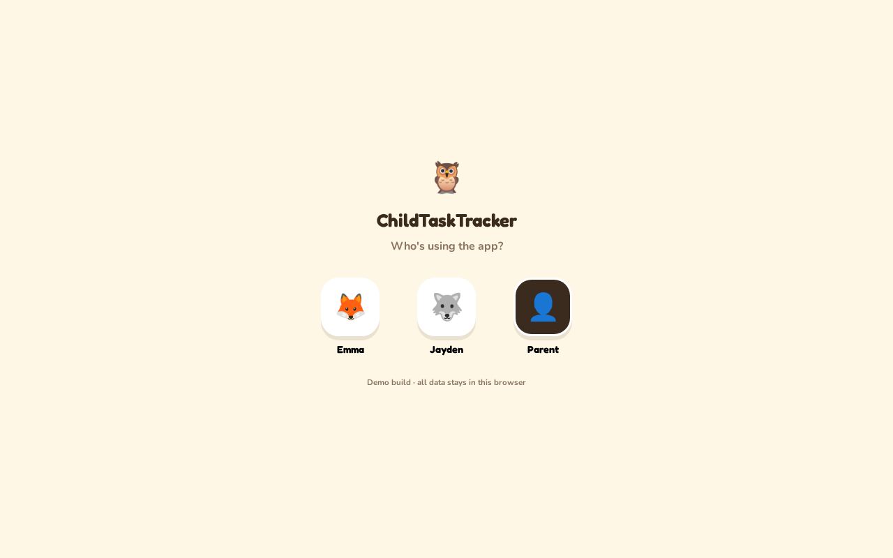 Preview of ChildTaskTracker