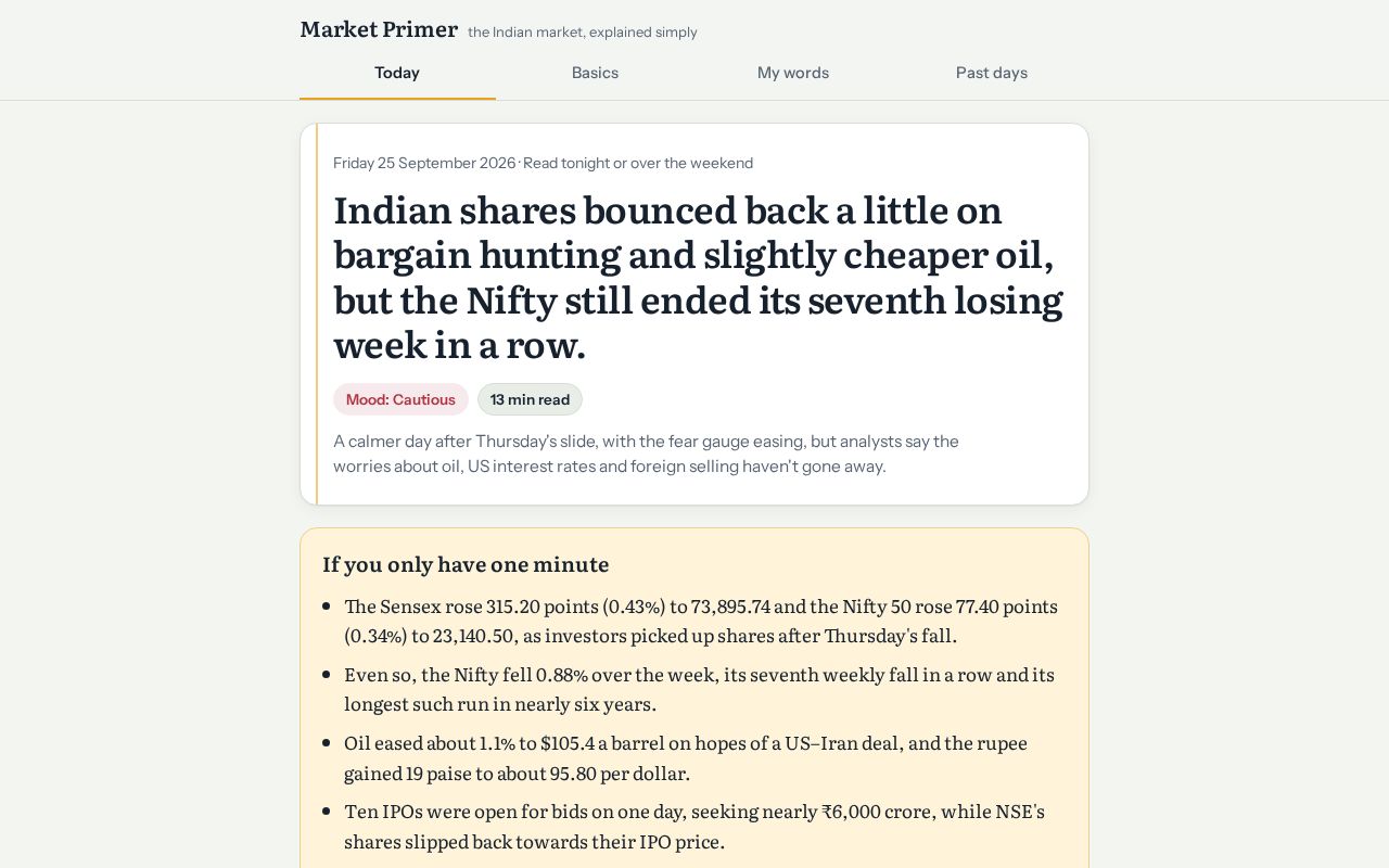 Preview of Market Primer