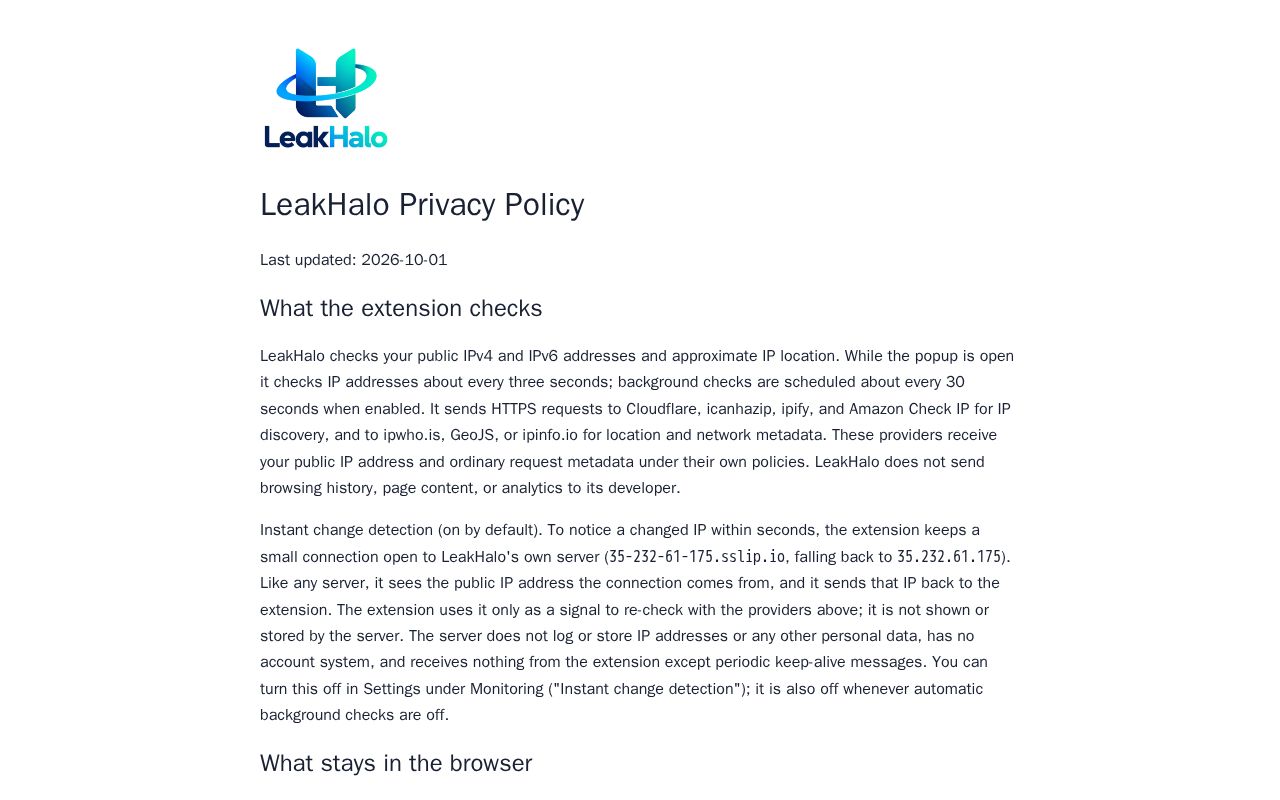 Preview of Leakhalo