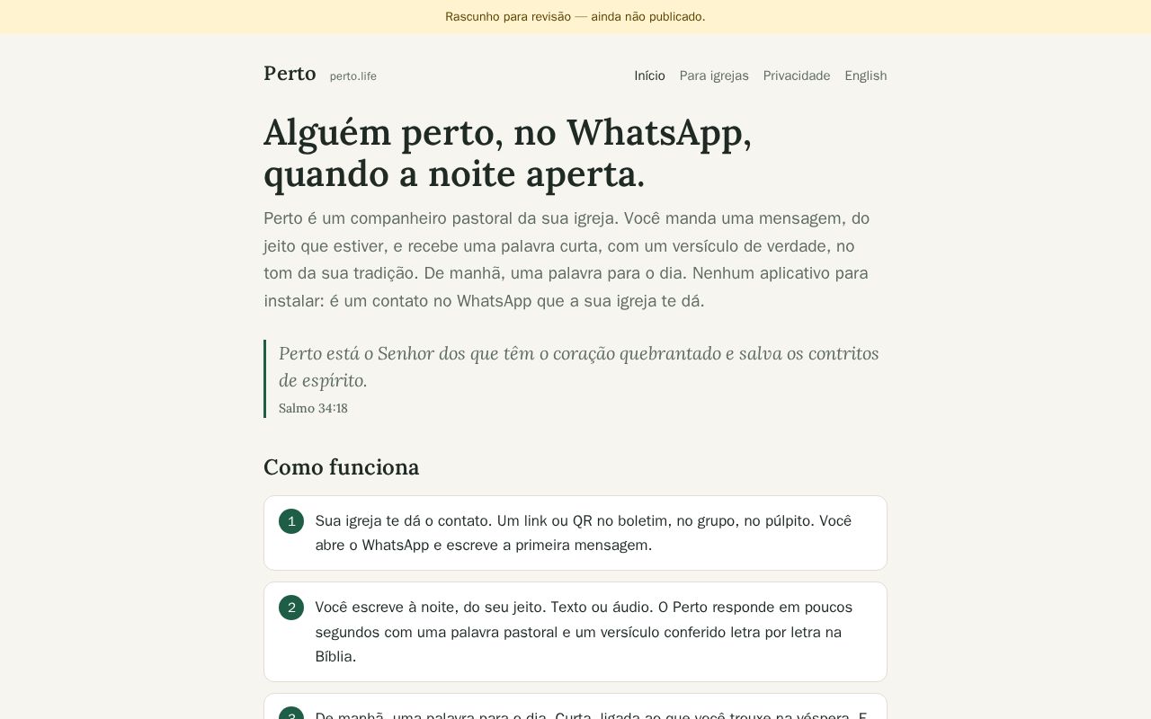 Preview of Perto Site