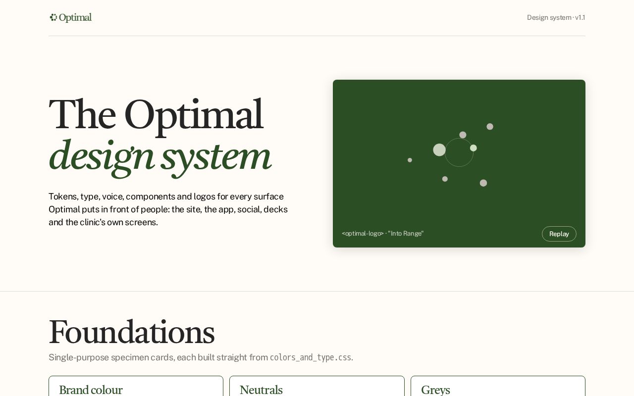 Preview of Optimal Design System