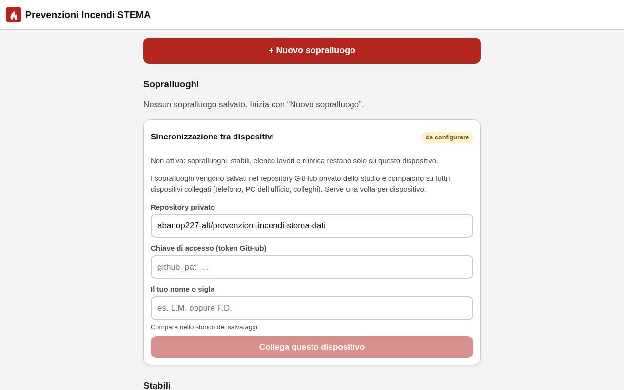 Preview of Prevenzioni Incendi Stema