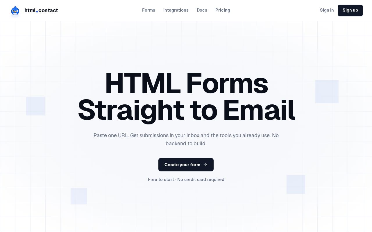 Preview of html.contact