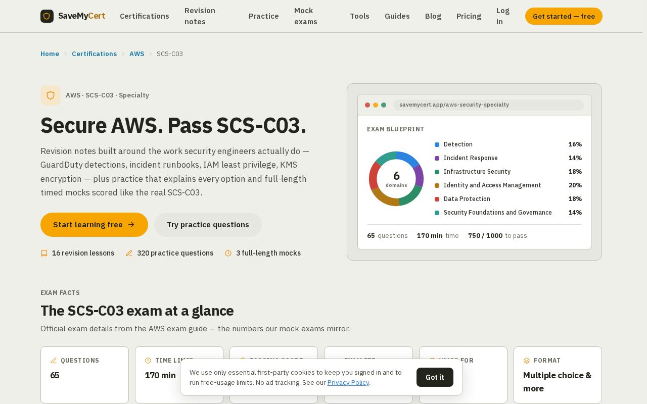 Preview of Scs C03 Study Guide