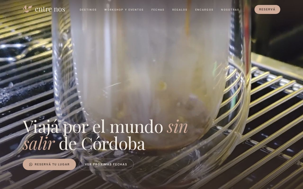 Preview of Entre Nos Landing