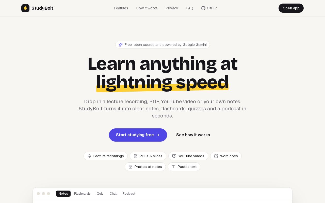 Preview of Studybolt