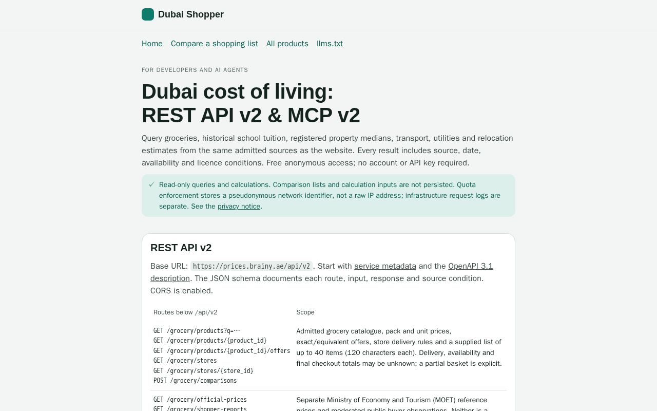 Preview of Brainy Prices Mcp