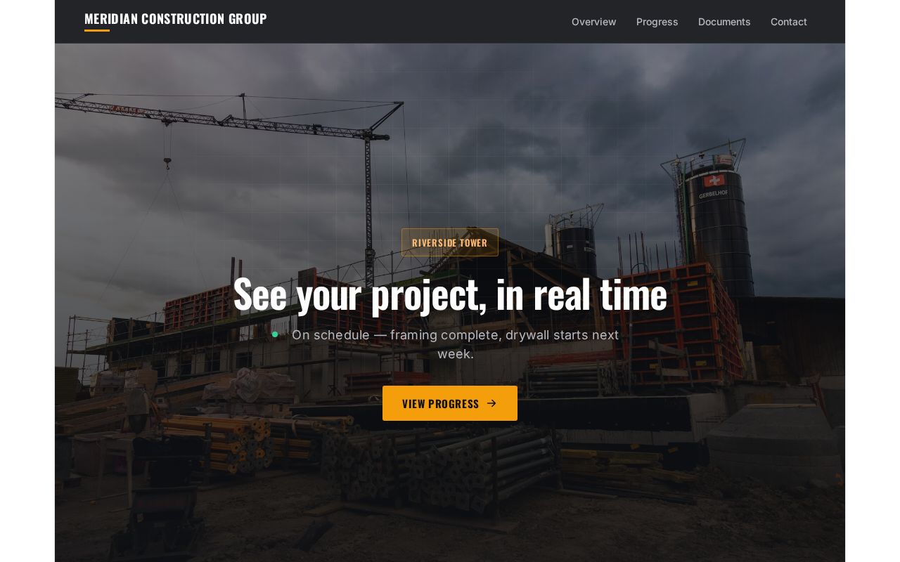 Preview of Client Portal