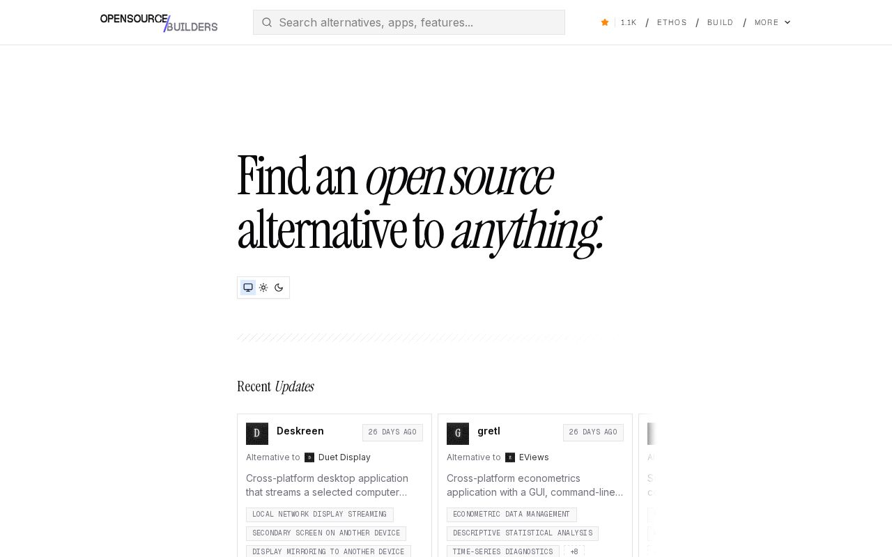 Preview of Opensource.builders
