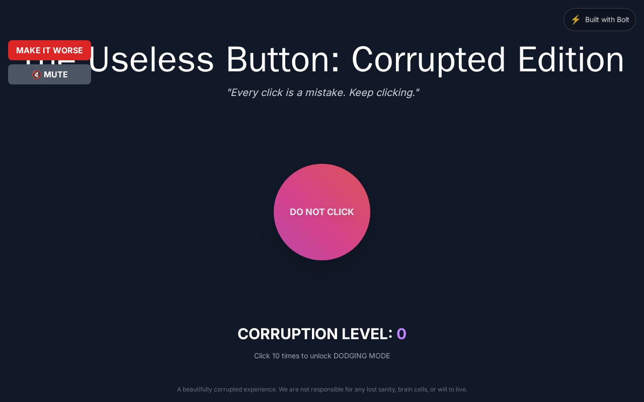 Preview of The Useless Button