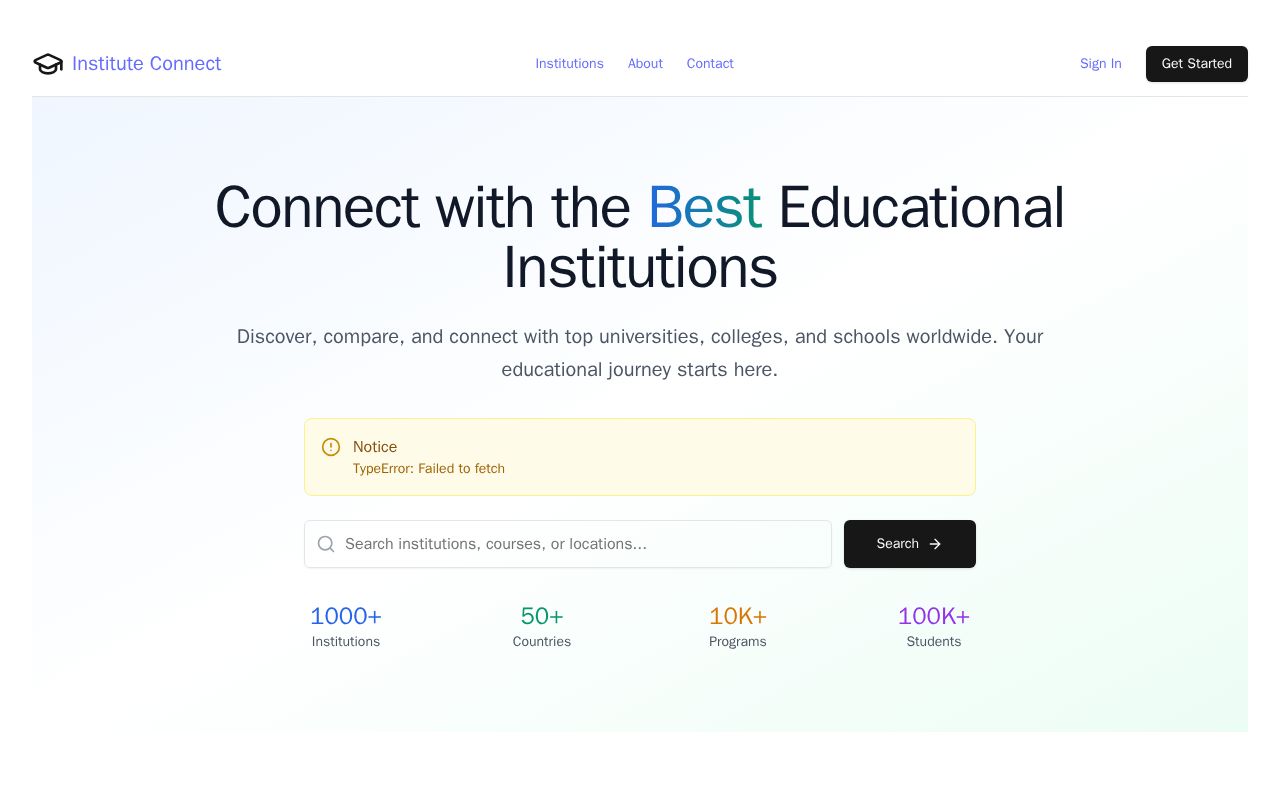 Preview of Institute Connect