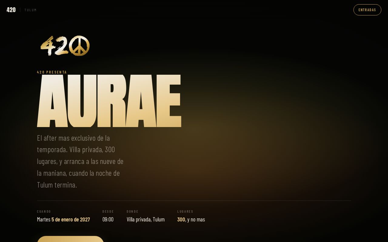 Preview of AURAE by 420 - villa privada en Tulum, 5 de enero de 2027