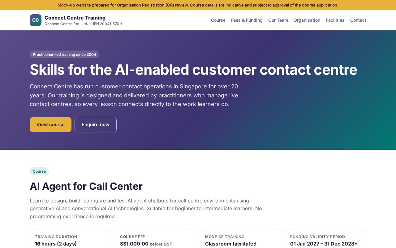 Preview of Connect Centre Training
