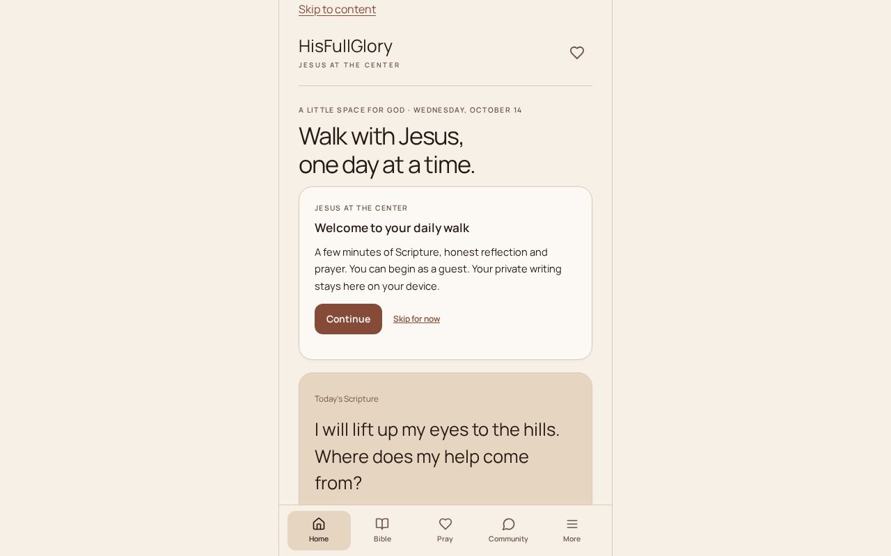 Preview of Hisfullglory Daily Walk