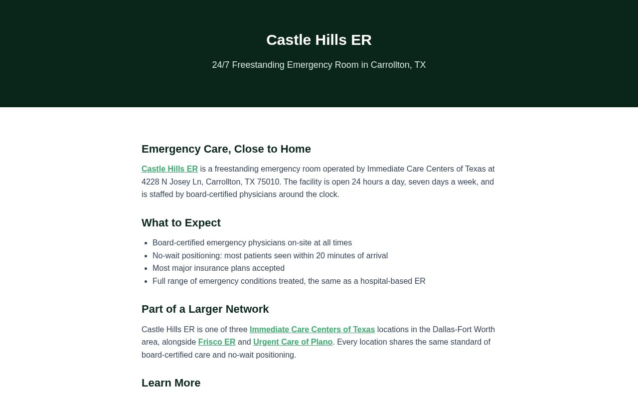 Preview of Castle Hills Er Carrollton