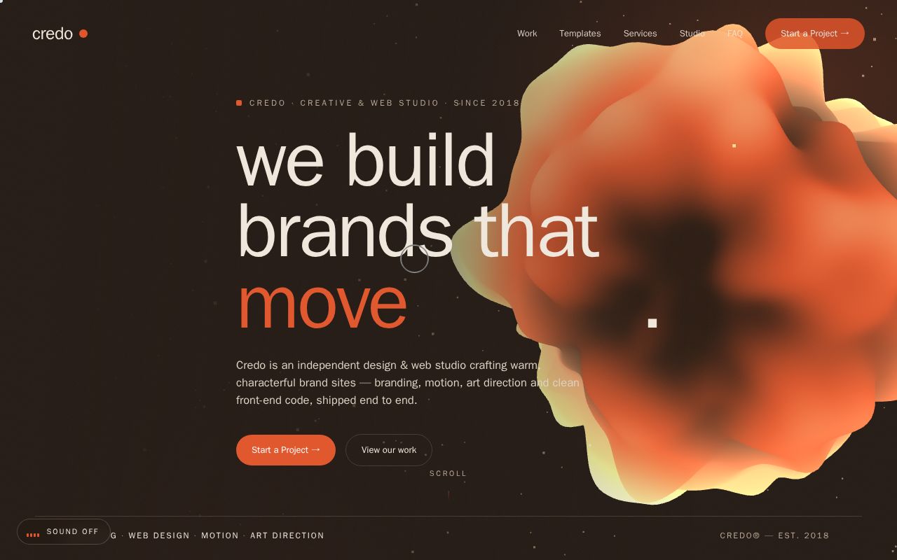 Preview of Credo Studio Site