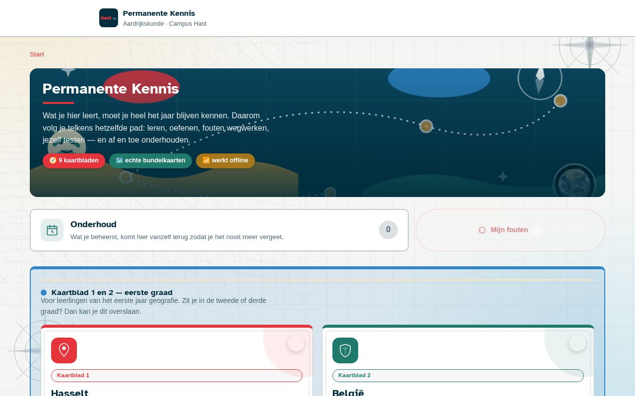 Preview of Permanentekennis