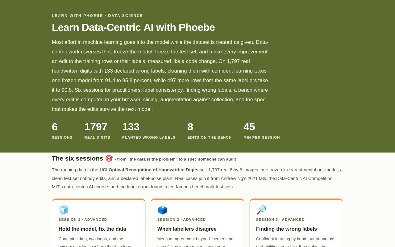 Preview of Learn Data Centric Ai With Phoebe