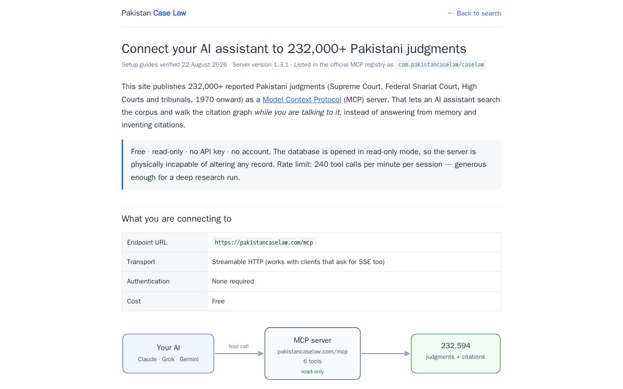 Preview of Pakistan Case Law Mcp