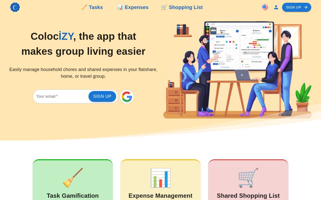 Preview of Colocizy, the app that makes group living easier