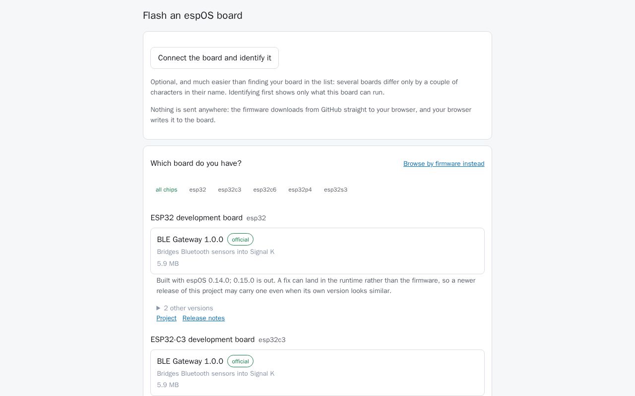 Preview of Signalk Espos Manager