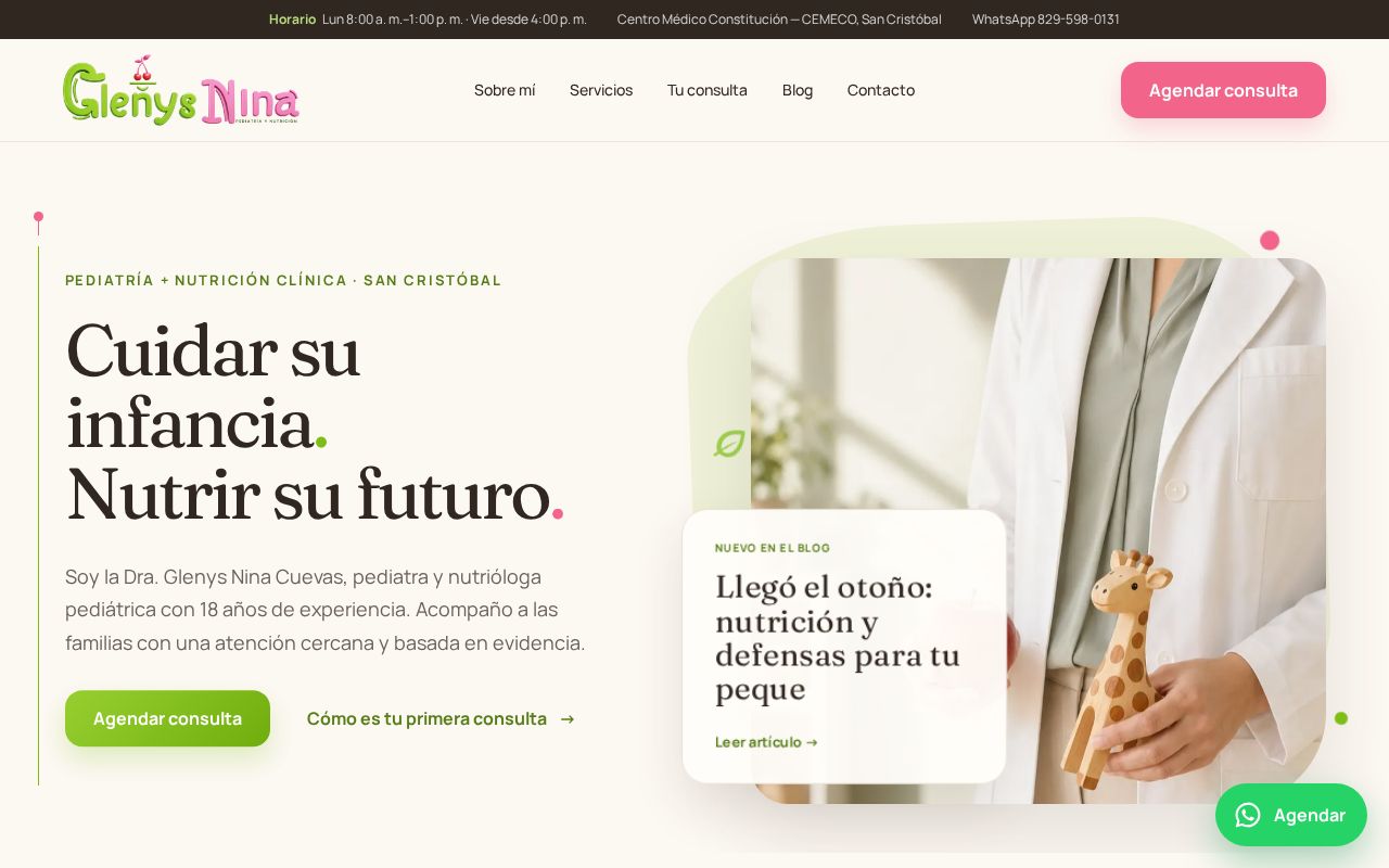 Preview of Glenysnutri Web