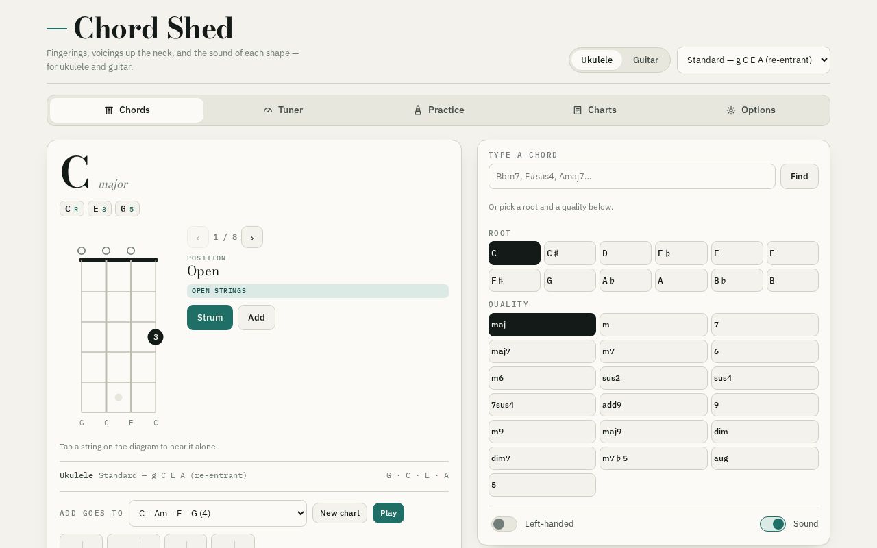 Preview of Chord Shed
