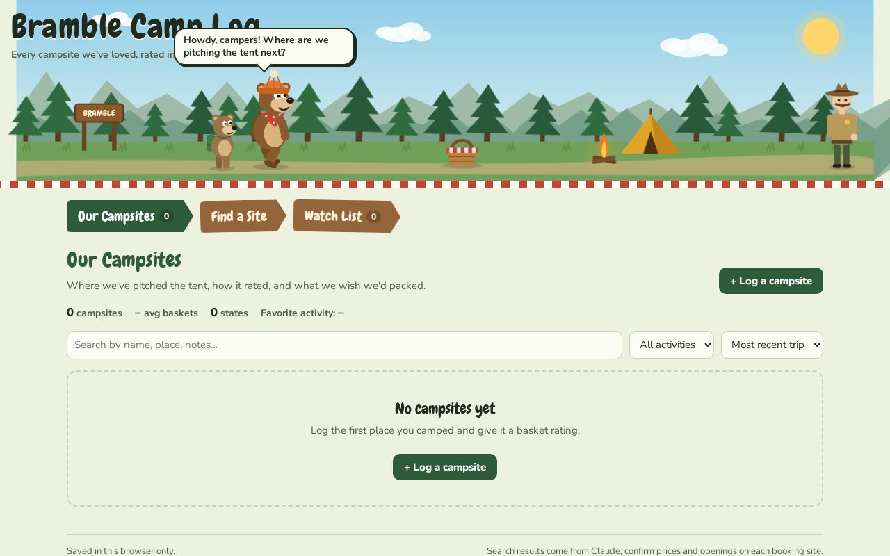Preview of Bramble Camp Log